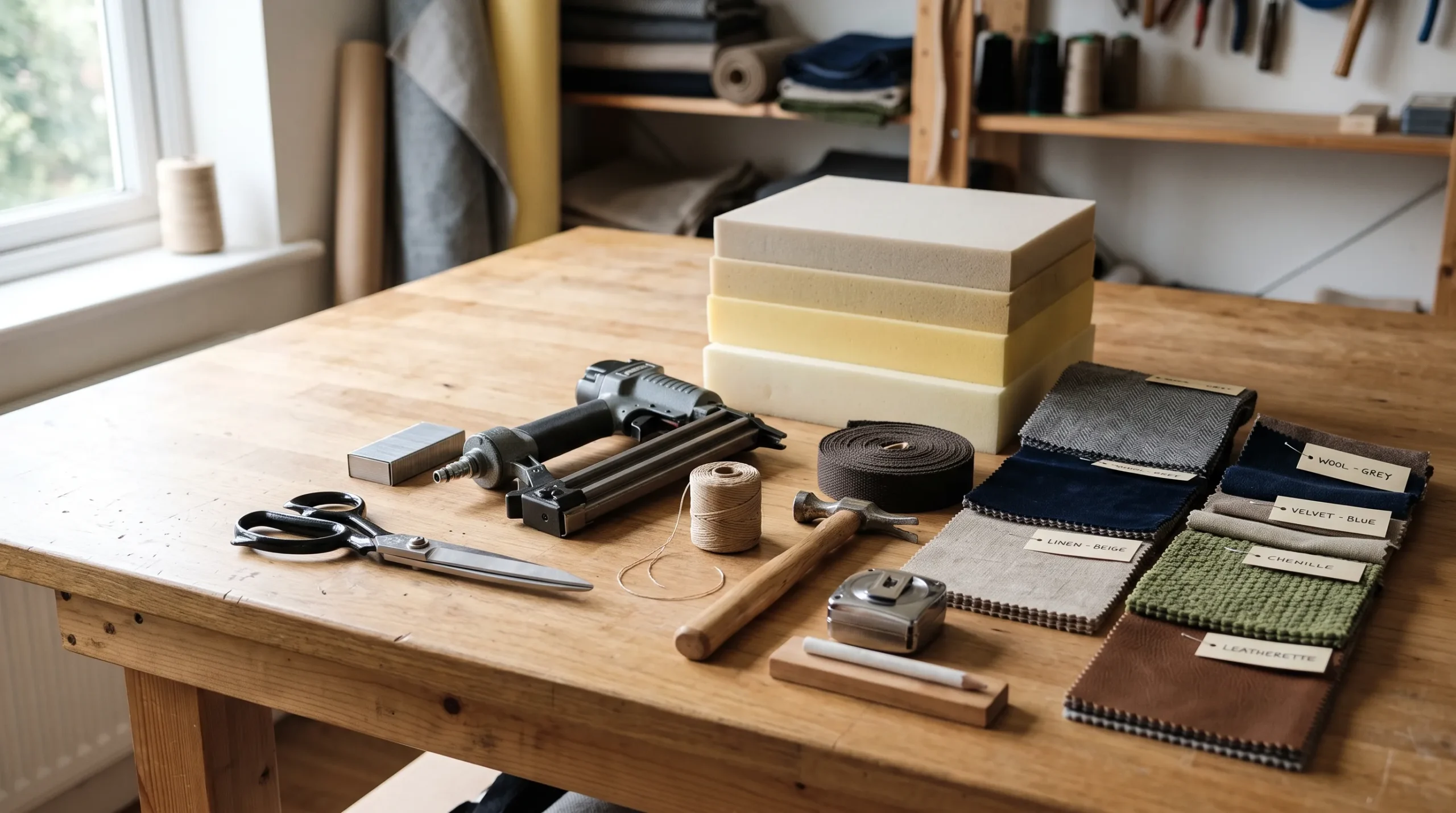 Professional tools used for best sofa repair Dubai and furniture restoration UAE