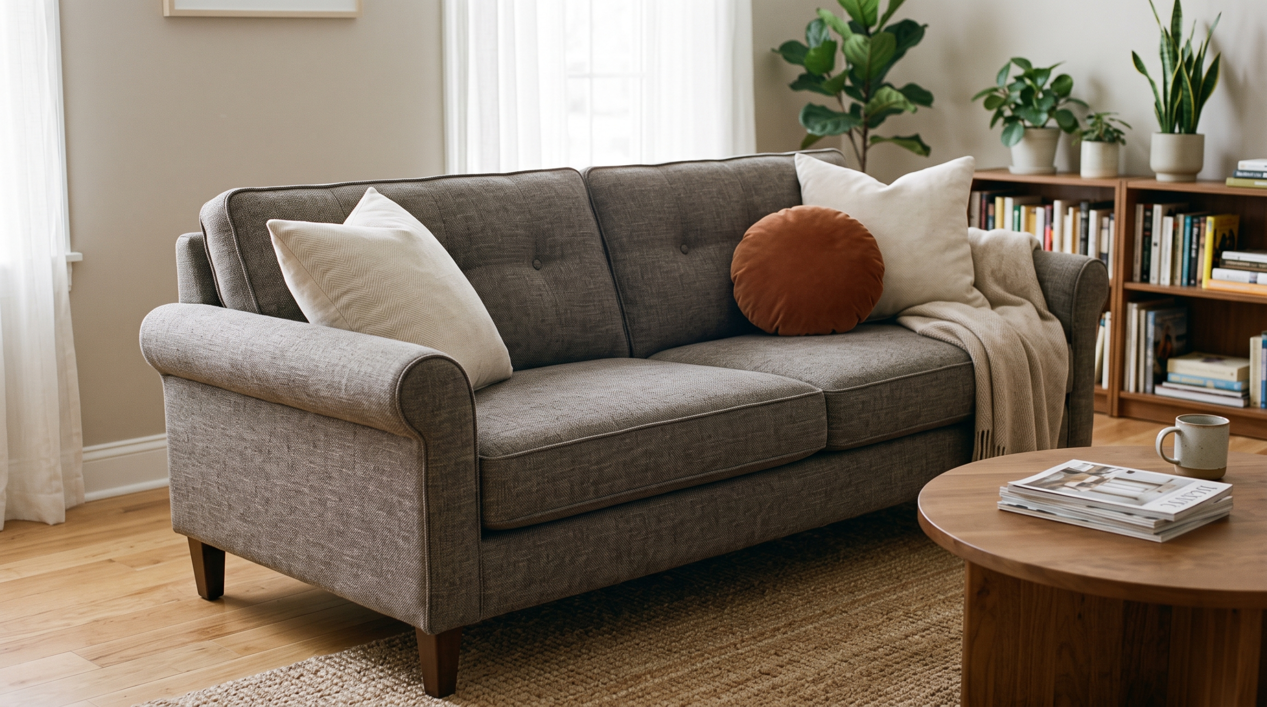 Couch upholstery near me service in Dubai showing professional sofa restoration with new upholstery fabric