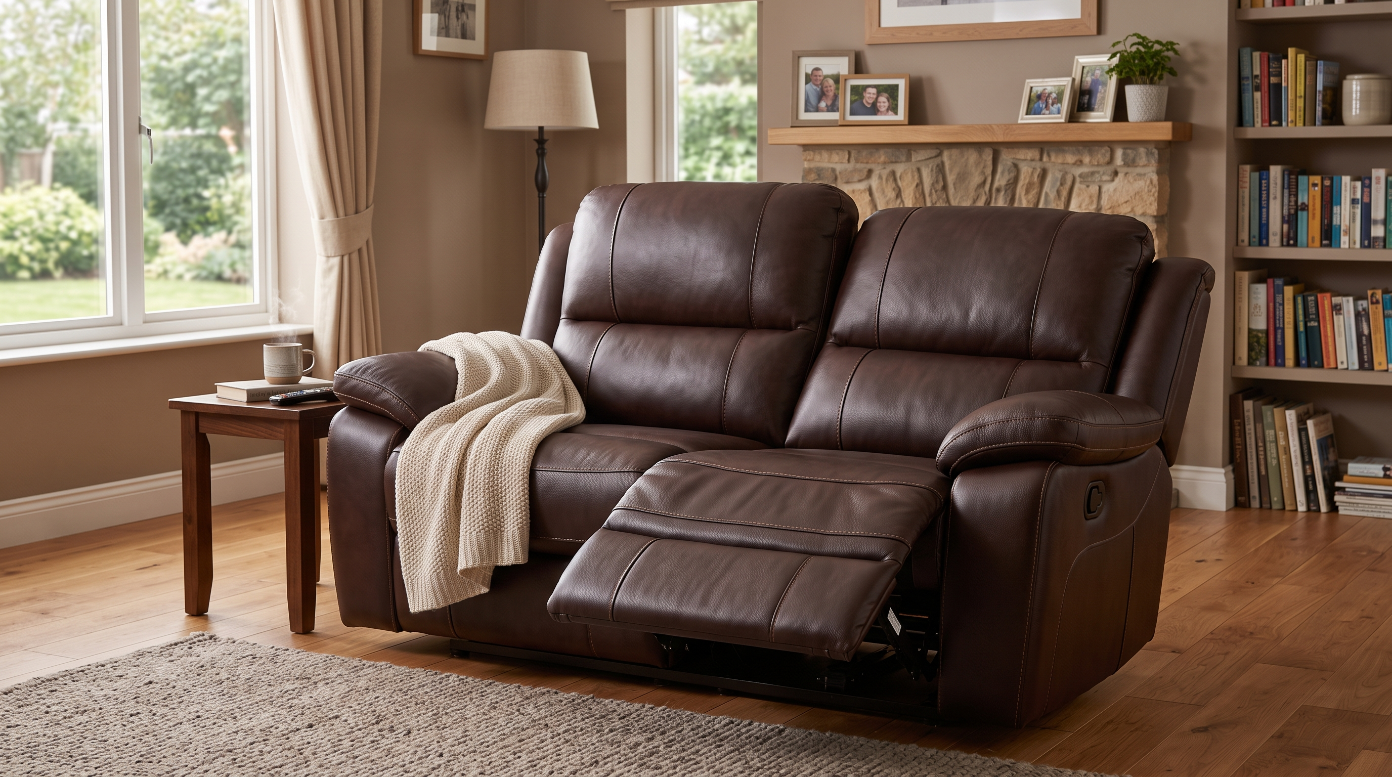 Technician repairing sagging recliner sofa foam and seat support in the UAE
