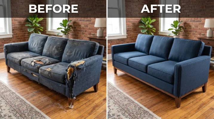 Professional sofa frame repair in Dubai